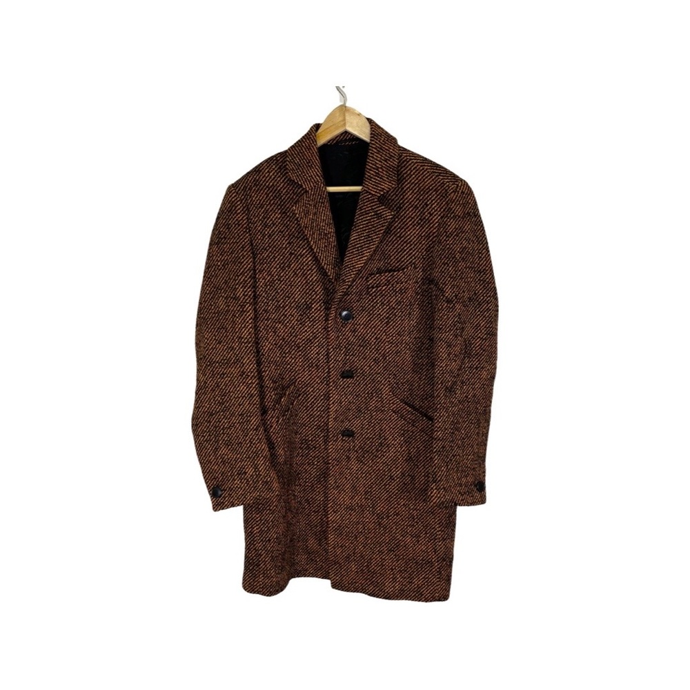 agnes b homme herringbone orange jacket size 50